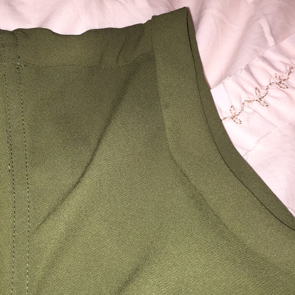 J. Crew olive cap sleeve tee - Picture 3 of 5